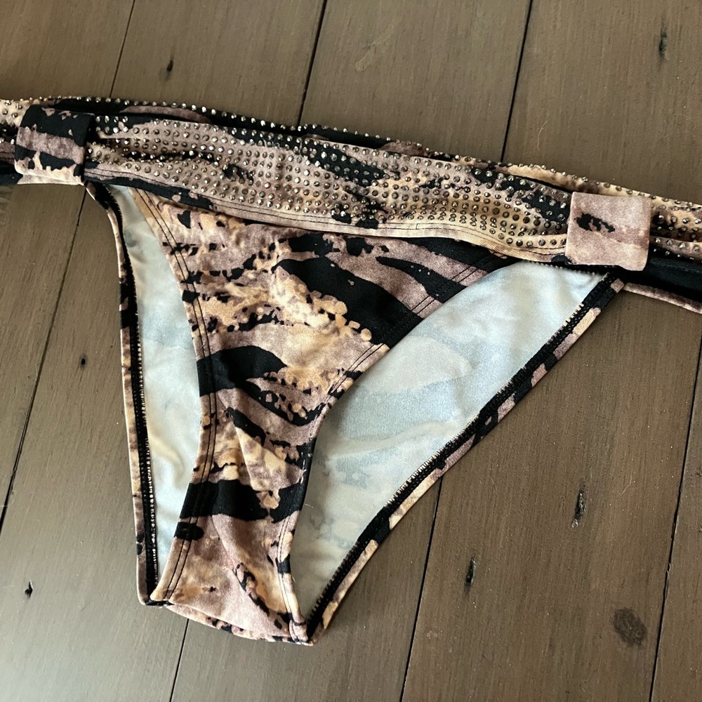 Kardashian Kollection Stud Embellished Bandeau Bikini - Picture 6 of 6
